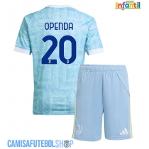 Camisa de time de futebol Juventus Lois Openda #20 Replicas 2º Equipamento Infantil 2025-26 Manga Curta (+ Calças curtas)